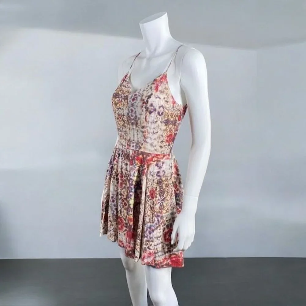 Lavender Brown Mini Fit and Flare Dress Multicolor, Size X-Small - Picture 5 of 16